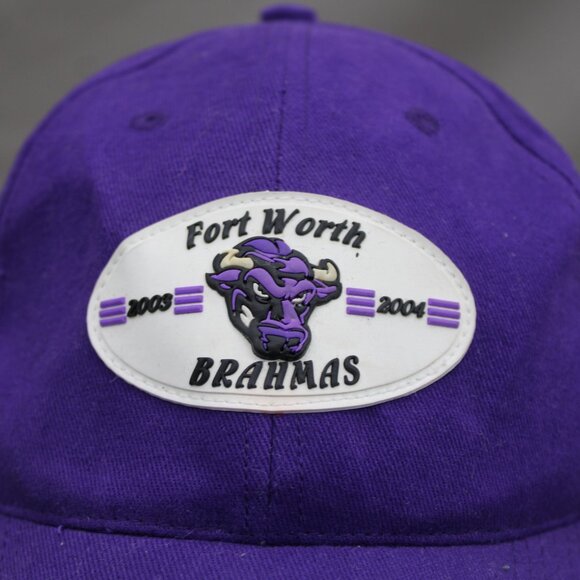 Minor League Hockey Hat - Fort Worth Brahmas Plastic Logo - Adult Gripback - Picture 2 of 8